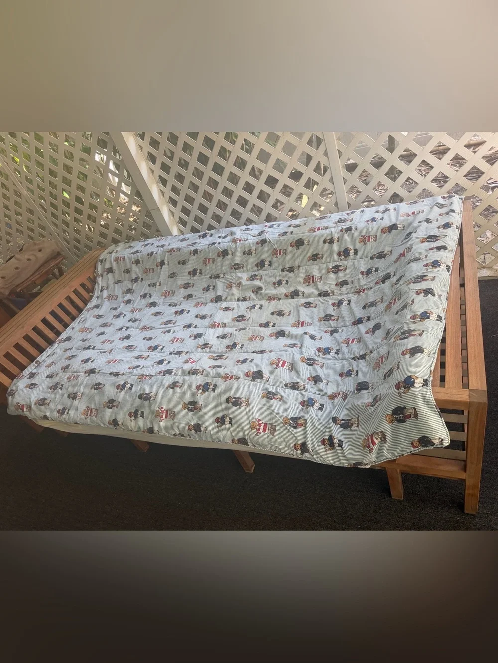 Vintage RALPH LAUREN Polo Bear Twin Comforter